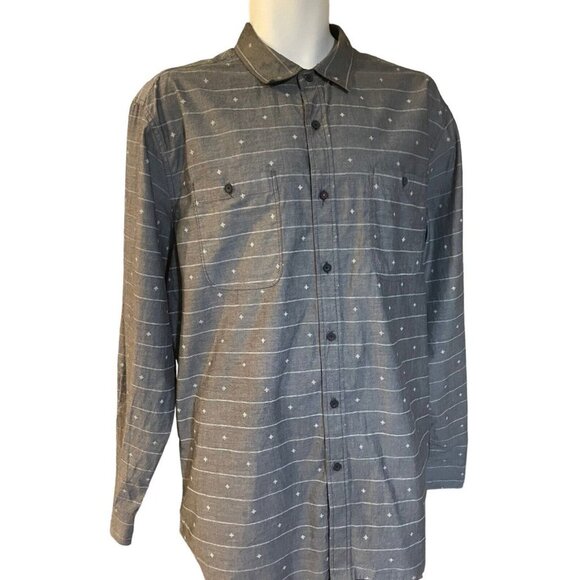 Howe Creative Workforce Houdini Shirt Size XXL Gray White Geo Print NWT $89 - Picture 3 of 8